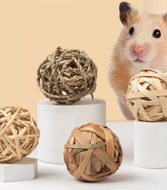 Jouets Hamster - Balles à Ronger Tricotées