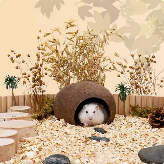 Maison Hamster Noix Coco